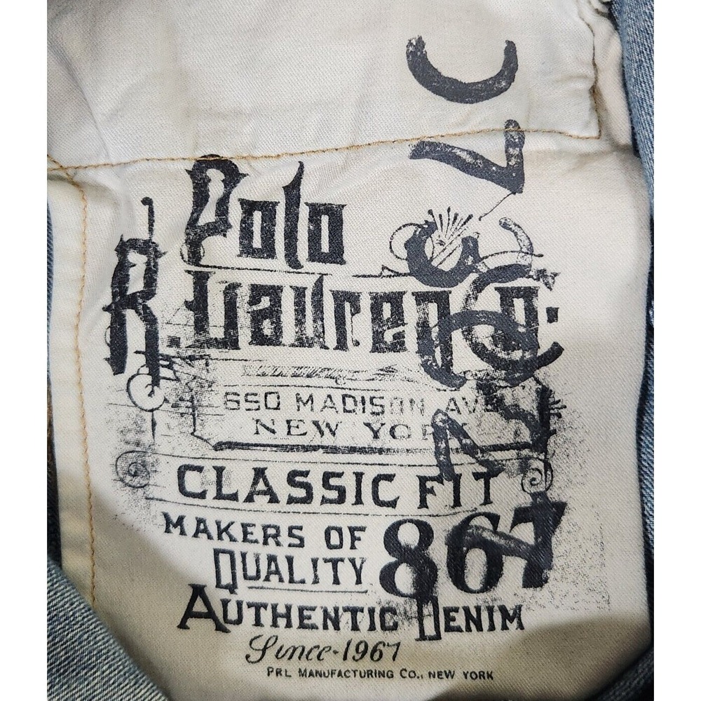 Polo Ralph Lauren 867 Jeans Men's 36x30* (37x29) Blue Denim Classic Straight - Picture 6 of 14